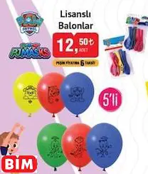 LİSANSLI BALONLAR